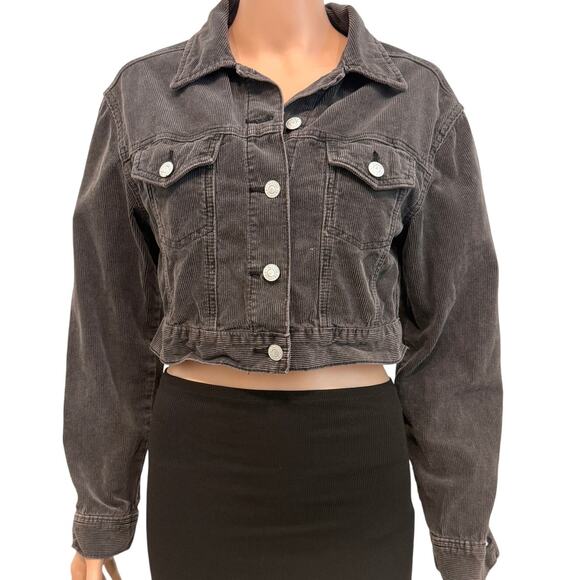 Pacsun XS S corduroy cropped trucker jacket coat C 2996 - Picture 11 of 11